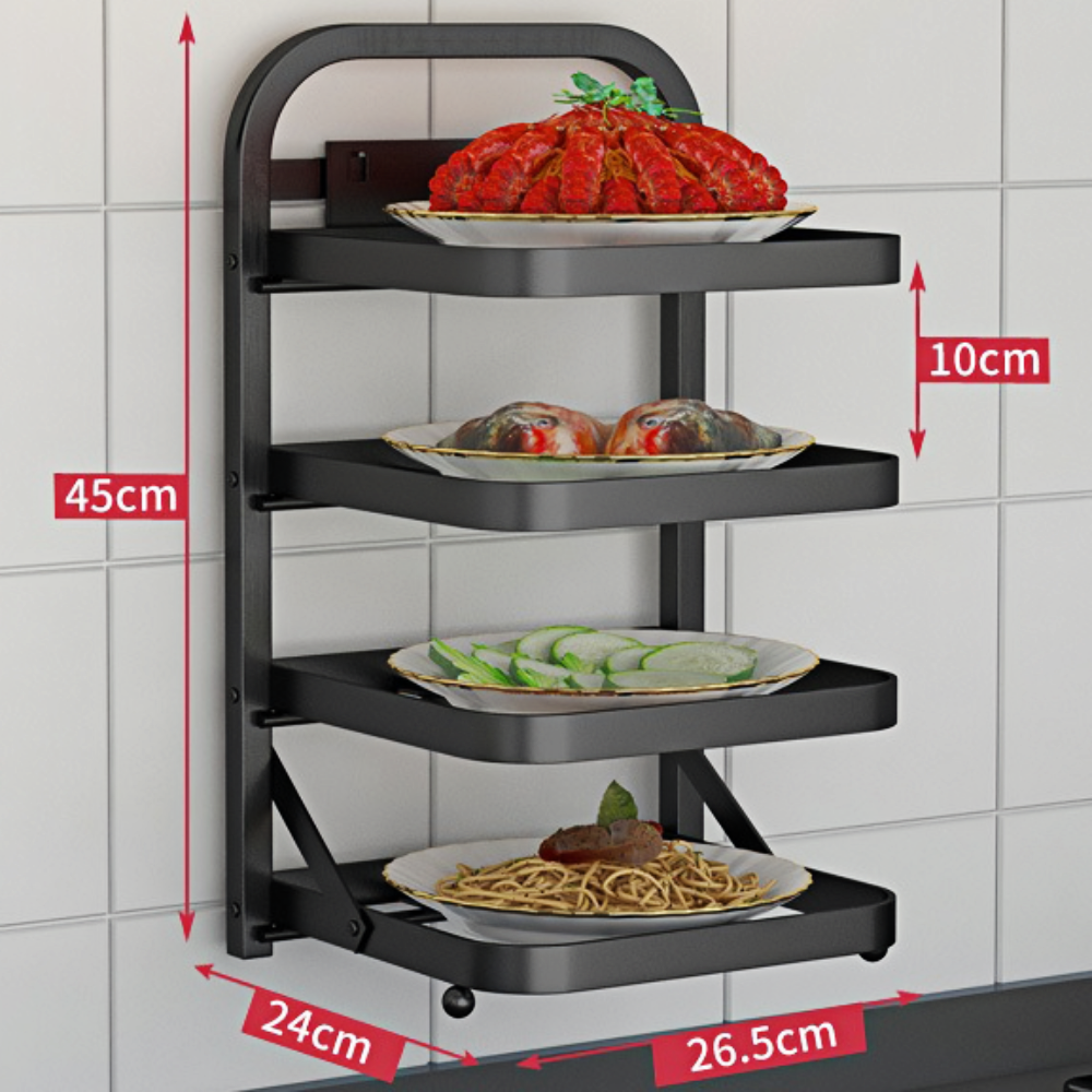 4 Tier Metal Storage Rack Shelving Unit Organizer for Kitchen Laundry Garage Bathroom Pantry Closet Office Kitchen Shelf