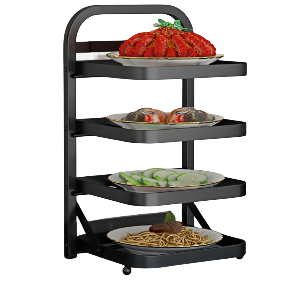 4 Tier Metal Storage Rack Shelving Unit Organizer for Kitchen Laundry Garage Bathroom Pantry Closet Office Kitchen Shelf