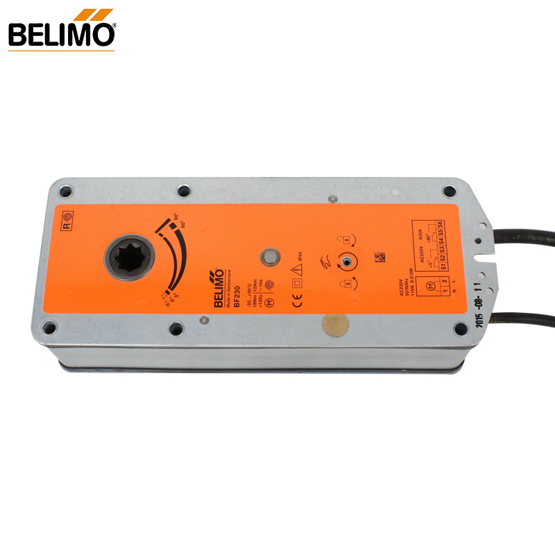 BELIMO Fire and Smoke Spring Return Actuator BF230(-T) For control of Fire and Smoke Dampers in HVAC systems