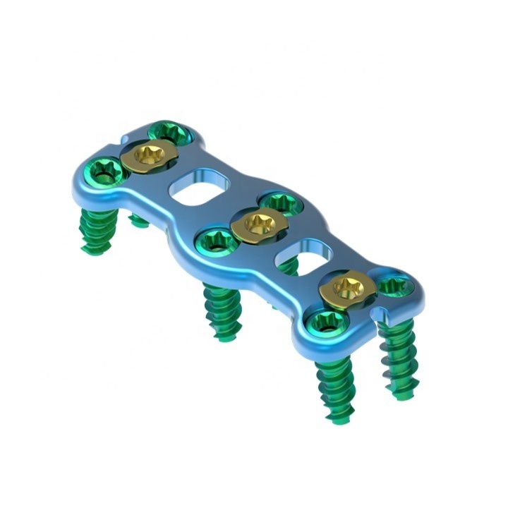 Titanium Anterior cervical plate interbody fusion cage plate for cervical spinal fixation