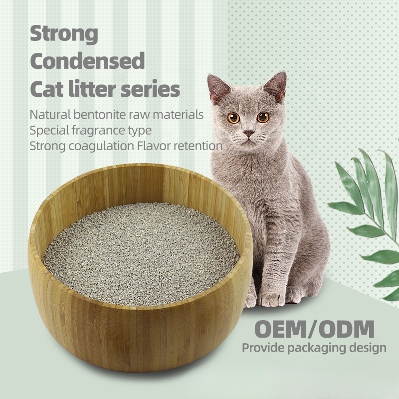 1-level Odor Control, Quick Clumping in 3s, Natural Ball Bentonite Cat Litter Sanitary Sand Making Machine for Cats 7kg/15lb