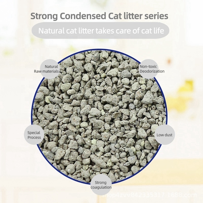 1-level Odor Control, Quick Clumping in 3s, Natural Ball Bentonite Cat Litter Sanitary Sand Making Machine for Cats 7kg/15lb