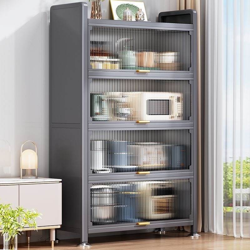 Large Capacity Home Accessories Kitchenware Organizer Shoes Showing Rack Fully Closed Cabinet Multi-layer Storage Shelf