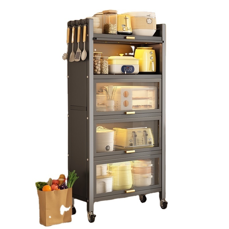 High Quality Storage Cabinet Multi Purpose Storage Rack 3/4/5 Tier Drawer Storage Utility Cart for Food Kitchen Accessories