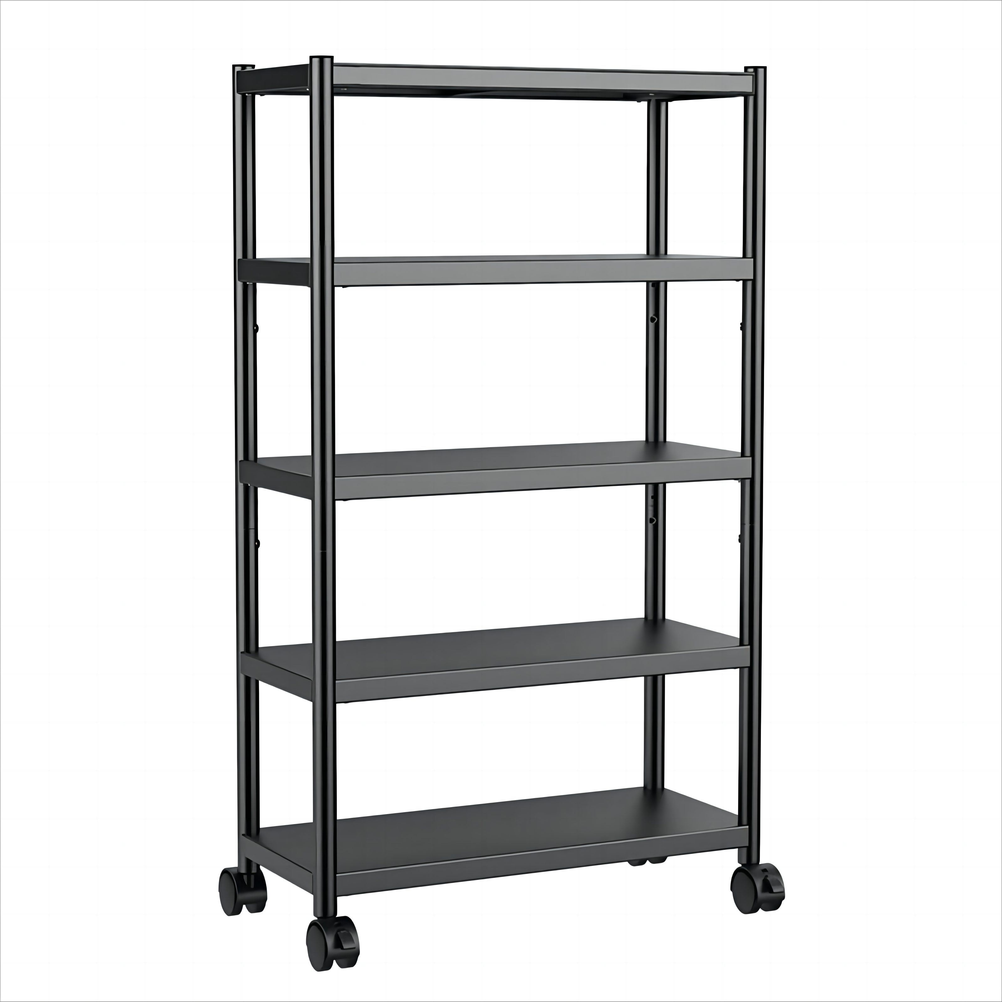 Stable Crevice Storage Rack Carbon Steel Spice Rack Narrow Cooker Holder Space-saving Movable Kitchen Shelf