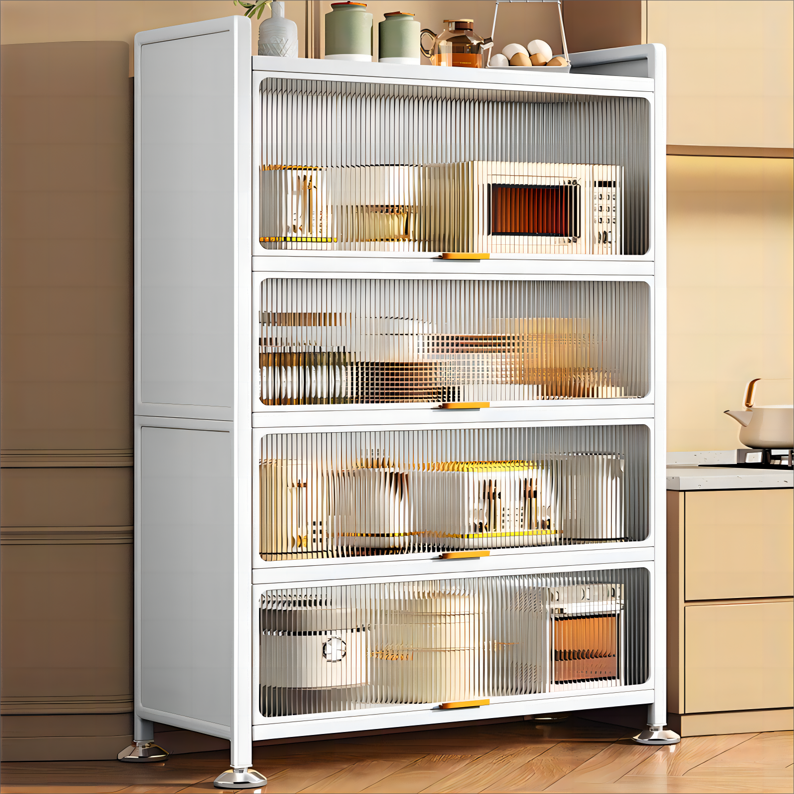 New designed Living Room Furniture Toys Display Rack Home Furniture Multi-layer Storage Cabinet with Doors