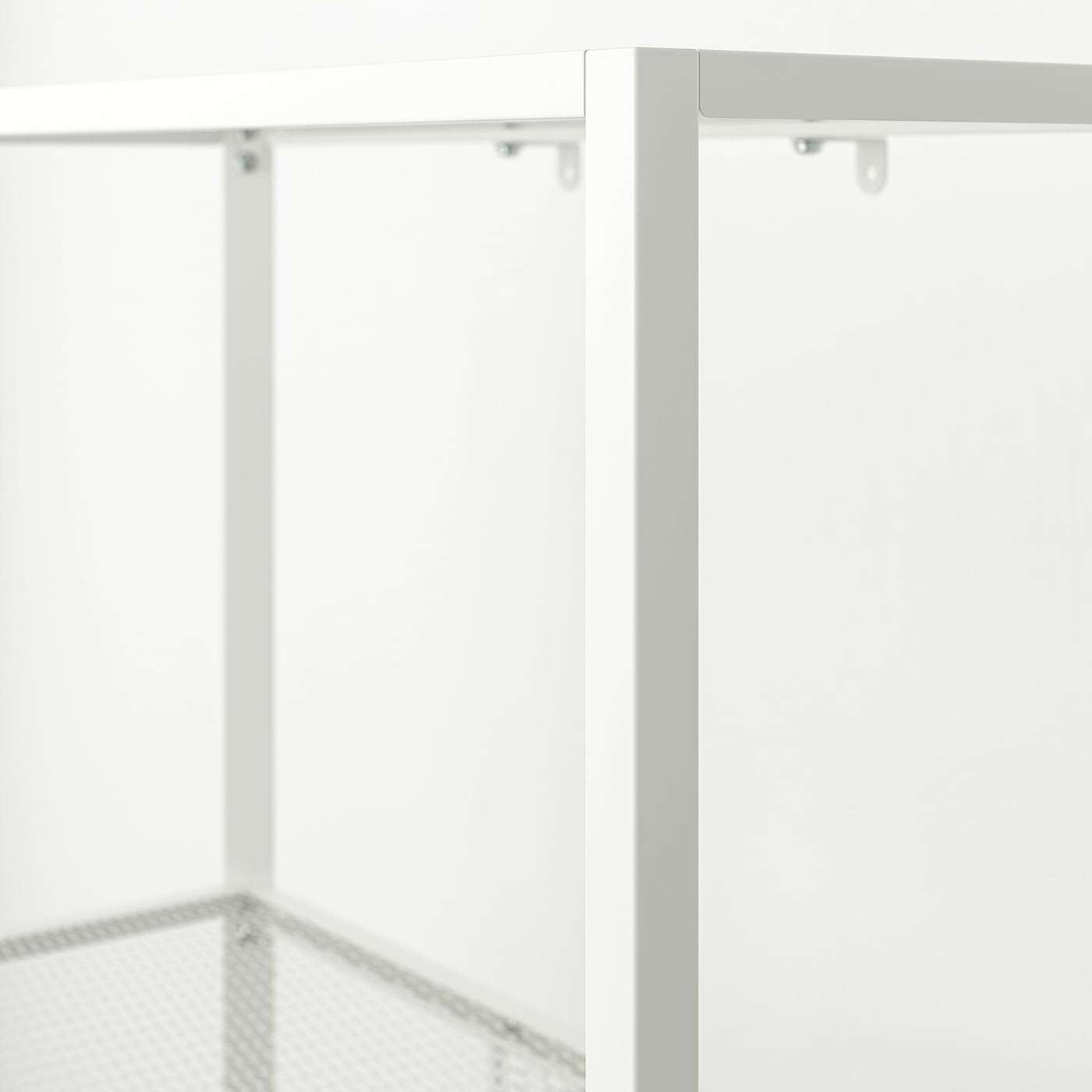 Hot sales wholesale BAGGEBO metal shelving unit white, 60x25x116 cm