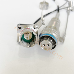 ZLTC D38999   YMF  2Cores single mode fiber  connector Plug and Socket  fiber optic cable Assembly YMF02P/YMF02S