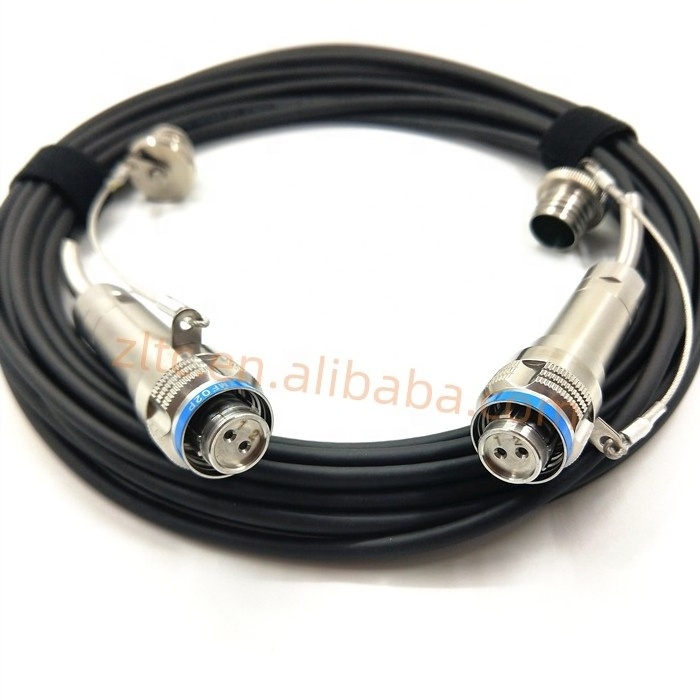 ZLTC D38999   YMF  2Cores single mode fiber  connector Plug and Socket  fiber optic cable Assembly YMF02P/YMF02S