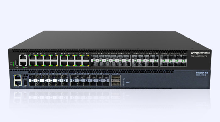 Outdoor poe network switch S6820-24XQ-E poe optical fibre gigabit switch 2 *40/ 100G QSFP28 two expansion slots switch