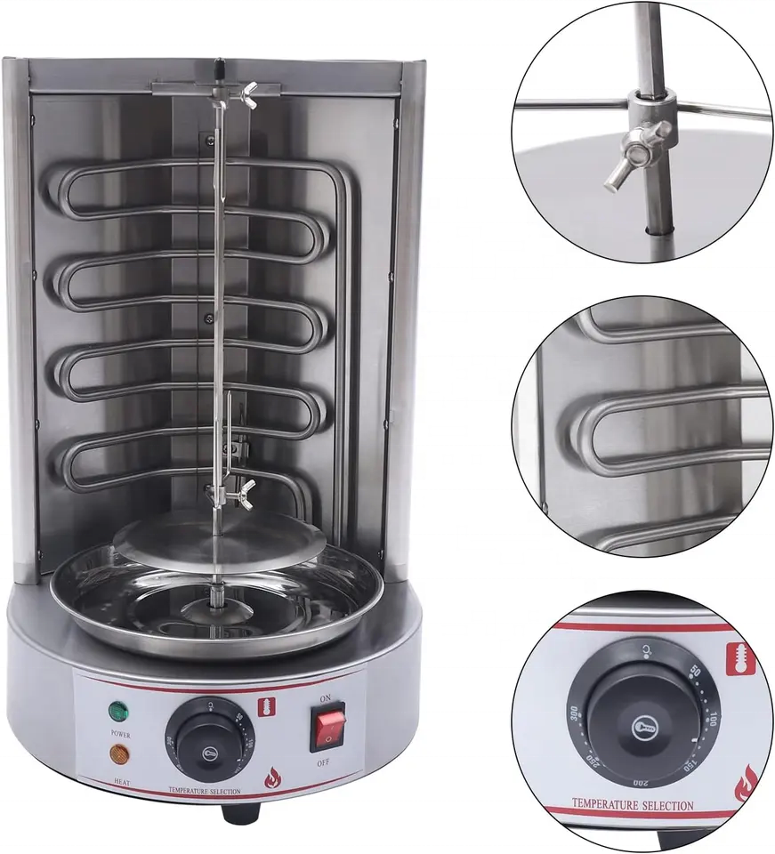 High Quality Commercial Meat Electric Mini Kebab Shawarma Machine For Turkish Restaurant