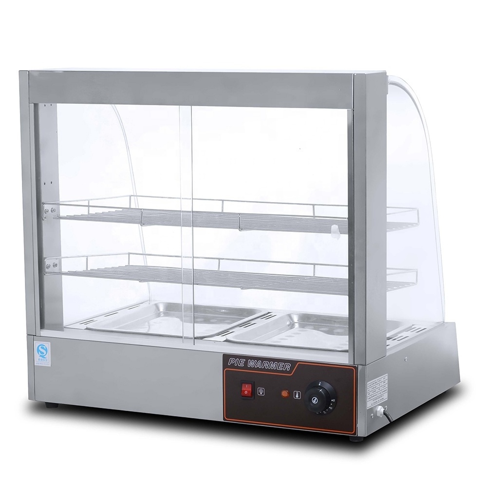 Food Countertop Display Warmer With Glass for commercial kitchen equipment Factory directly sale