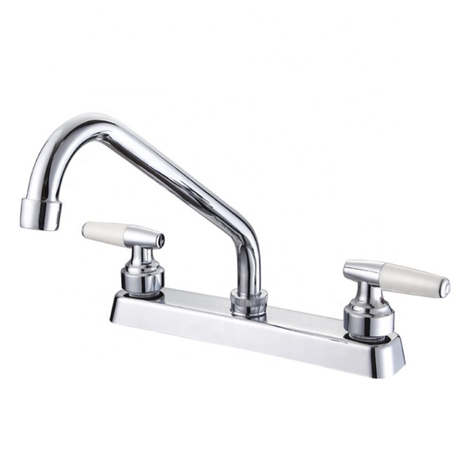 hot selling double handle basin kitchen sink faucet 8