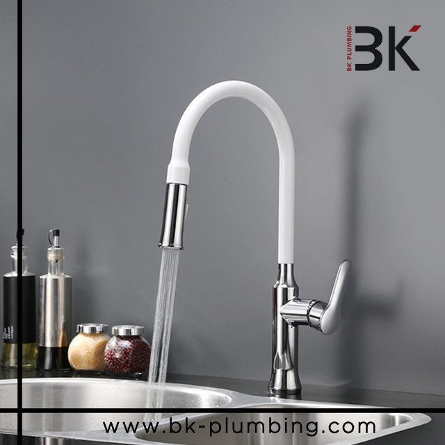 High quality pull down kitchen faucet flexible hose for kitchen mixer faucet nickel brushed Mixer Tap Faucet Grifos Ferreteria