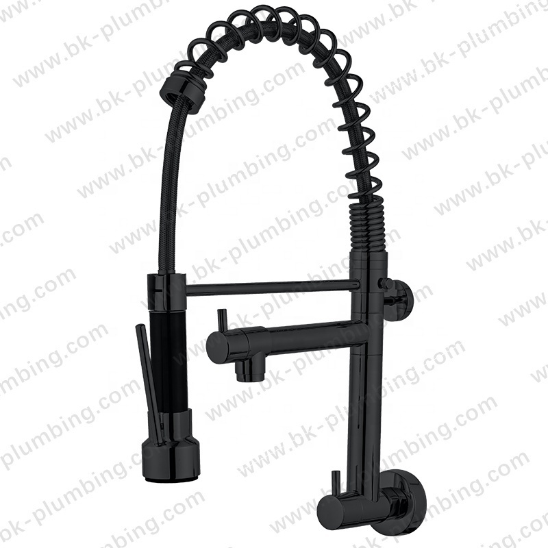 Griferia Cocina Pared Negro Trneira De Cozinha Parede Gourmet Wall Mount Kitchen Mixer Faucet