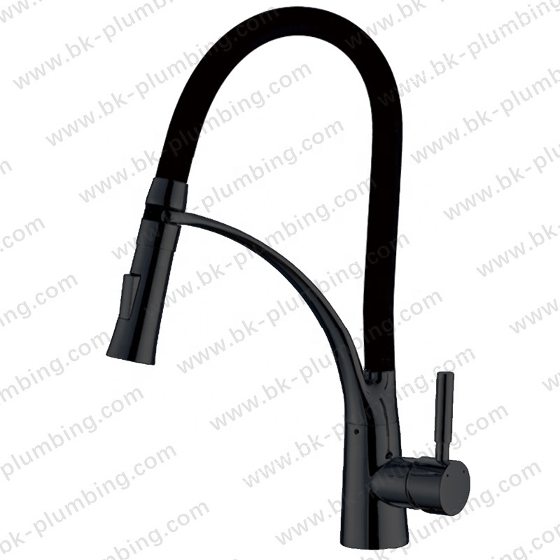 Les Robinet De Cuisine Modern 360 Rotating Adjustable Flexible Water Tap Sink Mixer Pull Out Home Black Kitchen Faucet