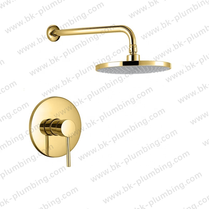 China Manufacturer Concealed Shower Valve Rain Shower Set Bathroom Grifos De Ducha Brass Shower