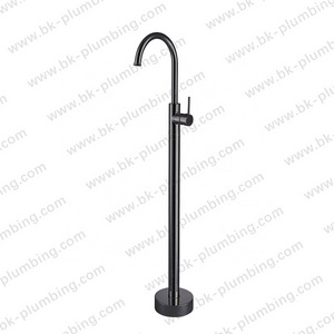 Brass Basin Faucet Toilet Tap Bathroom Mixer Matte Black Floor Mounted Free Standing Bathtub Faucet