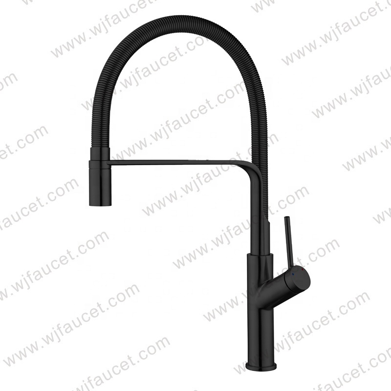 Griferia Para Cocina Rotating Faucet Water Tap Brass Lever Pull Out Spring Kitchen Sink Faucet