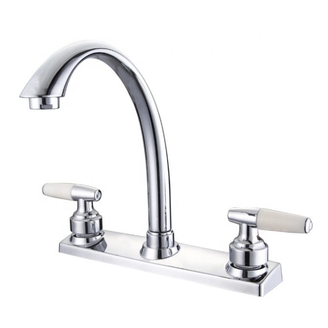 hot selling double handle basin kitchen sink faucet 8