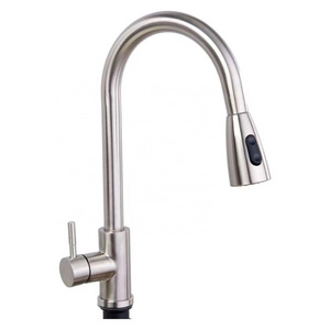 Kitchen Faucet 304-Stainless Steel Single Handle High Arc Kitchen Faucets with Pull Down Sprayer