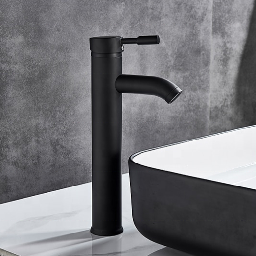 Grifo de Bano Negro Mate Monomando Factory Direct Popular Matte Black Bathroom Tap Painted Black Basin Faucet