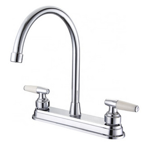 South American ABS plastic dual handle Lavatory Basin Faucet 8" lavatory water faucet with dual lever handles