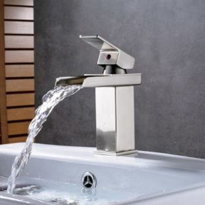 Grifo De Bano Monomandos Lavamanos Cascada Monomando Cromado Water Dispenser Washroom Faucet  Chrome Finish Washbasin Faucet