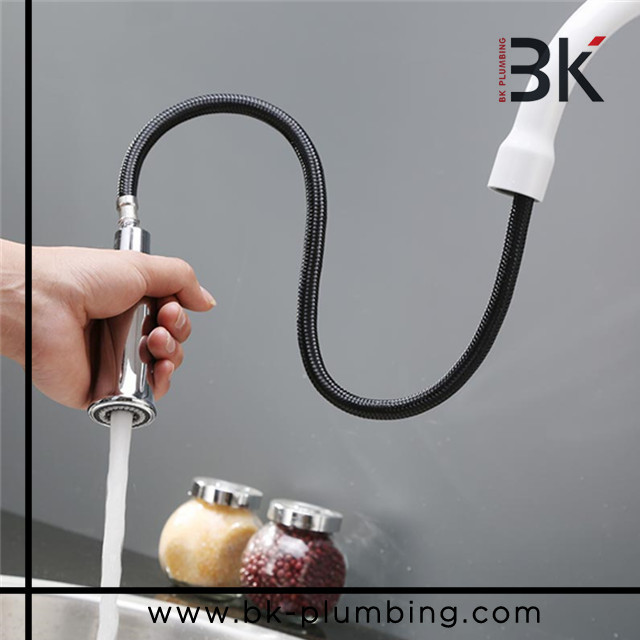 High quality pull down kitchen faucet flexible hose for kitchen mixer faucet nickel brushed Mixer Tap Faucet Grifos Ferreteria