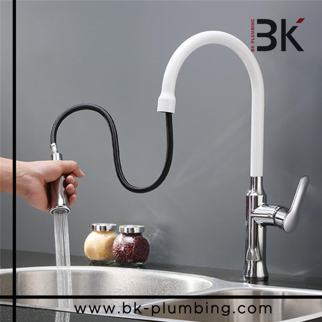 High quality pull down kitchen faucet flexible hose for kitchen mixer faucet nickel brushed Mixer Tap Faucet Grifos Ferreteria