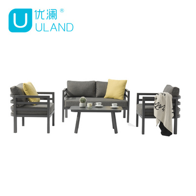 Uland Luxury Bistro Outdoor Metal Coffee Sofa Chairs Garden Furniture Patio Outdoor Furniture Garden Set