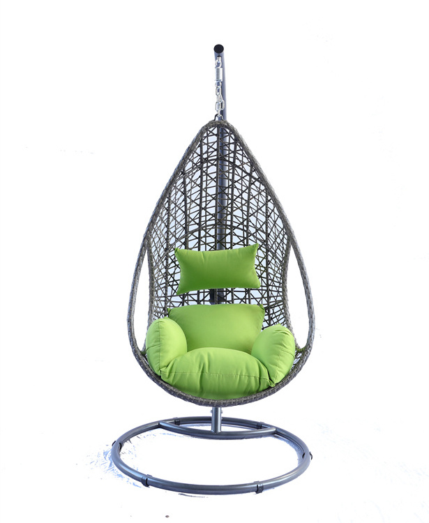 ULand Patio Garden Swinging Chair Rattan Outdoor Steel Wicker Hanging Chair hanging egg chair