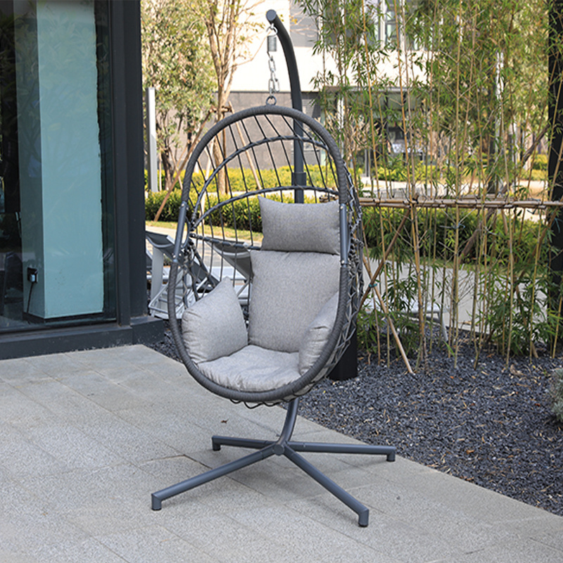 Modern Style Outdoor Furniture Leisure Rocking Chair  Hanging Chair  For Small Balcony Garden Egg Chair