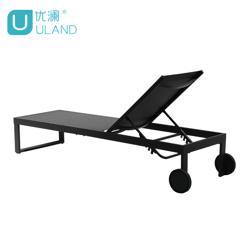 Uland Outdoor Stainless Steel Furniture Garden Furniture Beach Sun Lounger Cushion Sun Loungers For Pool Side