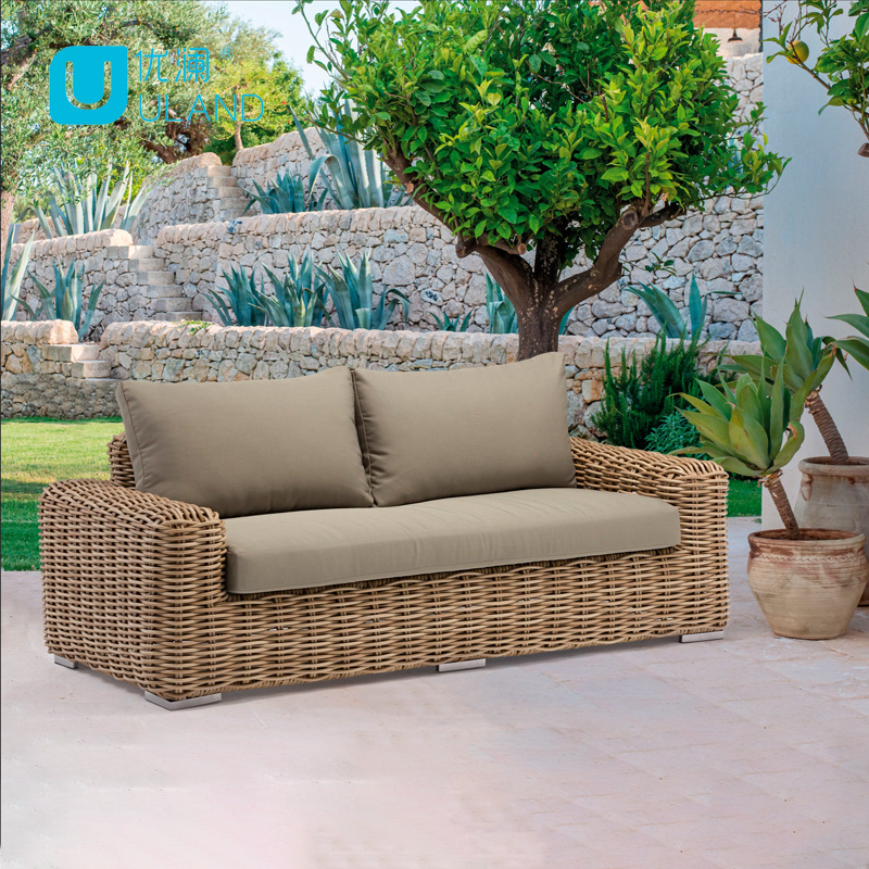 Uland Garden Outdoor Furniture Simple Sofa Chair Leisure Patio Wicker Chair Sofa Set Rattan Bed Outdoor sofa