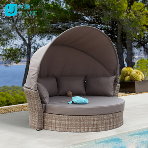 Uland Outdoor Circular Sofa Round Bed Furniture Garden Sofas Round Beds Outdoor Rattan Comfortable Bed