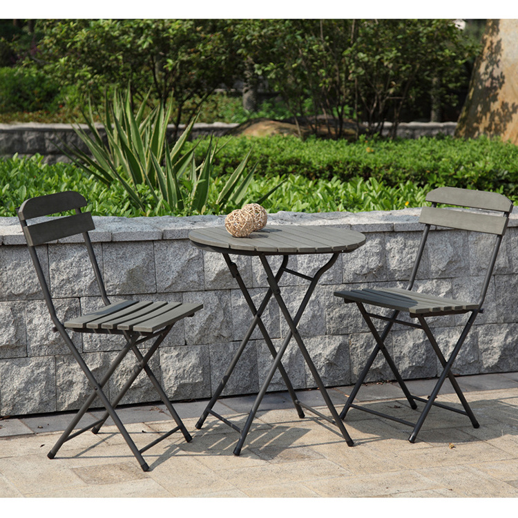 Uland Steel Garden Furniture 3Pc Set Bistro Set Outdoor Garden Furniture