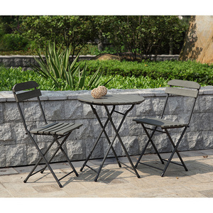 Uland Steel Garden Furniture 3Pc Set Bistro Set Outdoor Garden Furniture