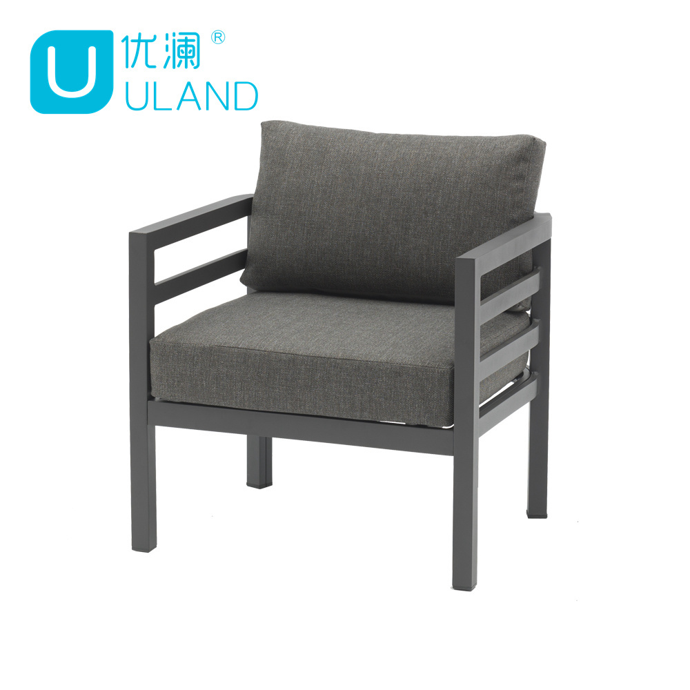 Uland Luxury Bistro Outdoor Metal Coffee Sofa Chairs Garden Furniture Patio Outdoor Furniture Garden Set