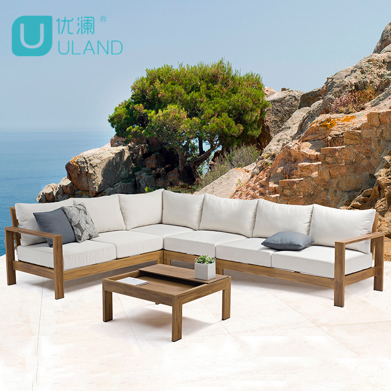 Uland Modern Furniture with Cushions Sofa Set Living Room Garden Patio Hotel Sectional L Shape Outdoor Sofa