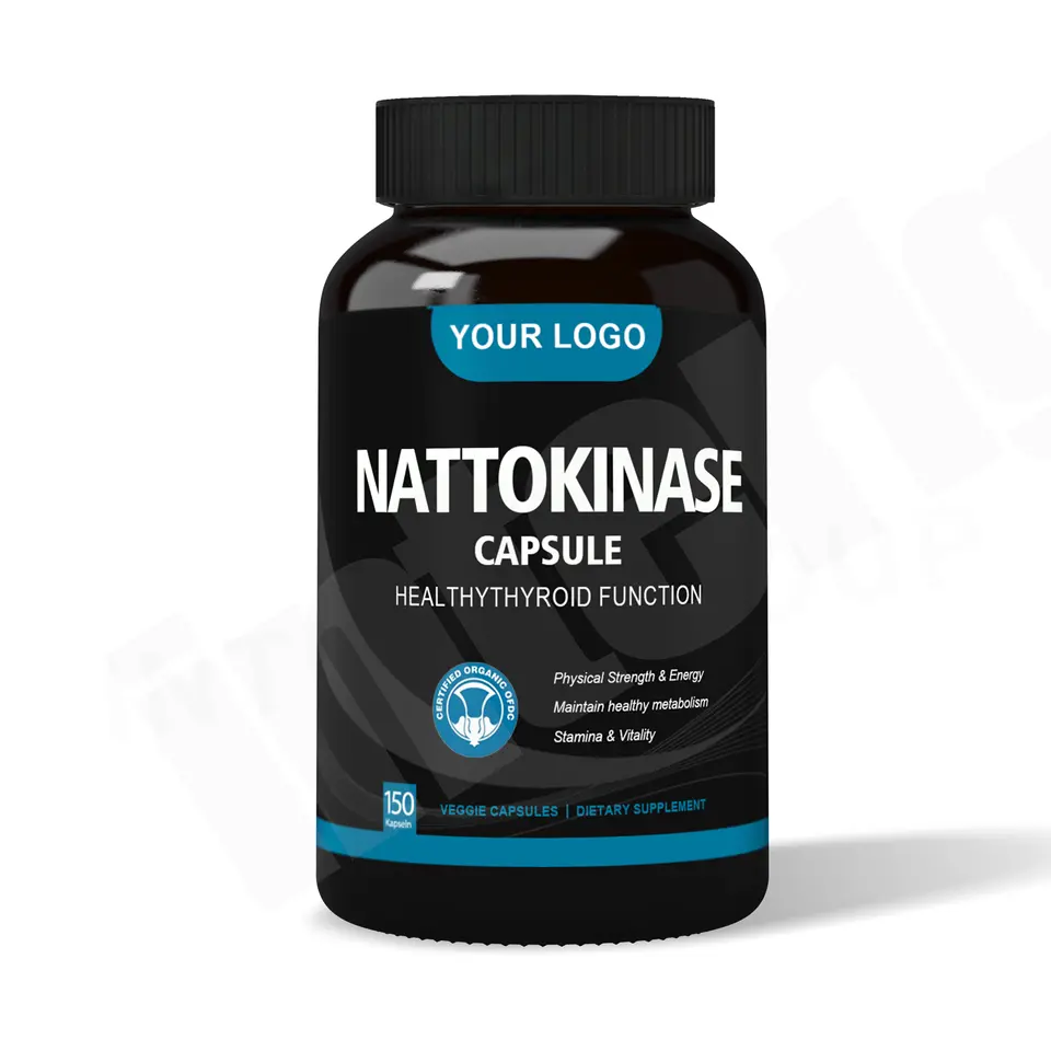 Biocaro OEM private label organic nattokinase supplements tablets Natto Extract softgel Nattokinase Capsules