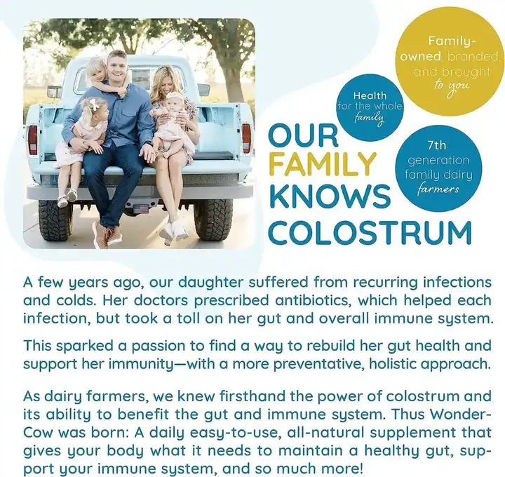 Biocaro OEM Colostrum Powder Highly Concentrated Pure Bovine Colostrum Supplements for Gut Health Immune Support Muscle Recovery