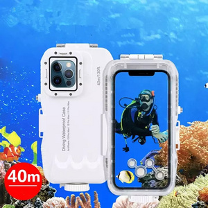 40m/130ft Waterproof Diving Case for iPhone 13 Pro Max / 12 Pro Max / 11 Pro Max, Photo Video Taking Underwater Housing Cover