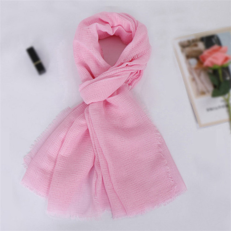 Yiwu Soft Scarf for Spring and Summer Factory Wholesale High Quality Cotton Linen Long Size Picture Women,women 90x190cm Autumn