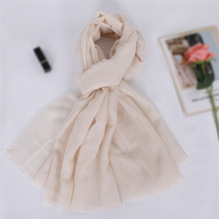 Yiwu Soft Scarf for Spring and Summer Factory Wholesale High Quality Cotton Linen Long Size Picture Women,women 90x190cm Autumn