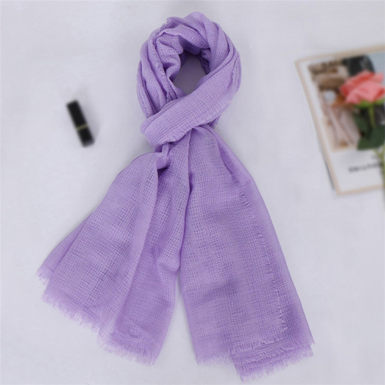 Yiwu Soft Scarf for Spring and Summer Factory Wholesale High Quality Cotton Linen Long Size Picture Women,women 90x190cm Autumn