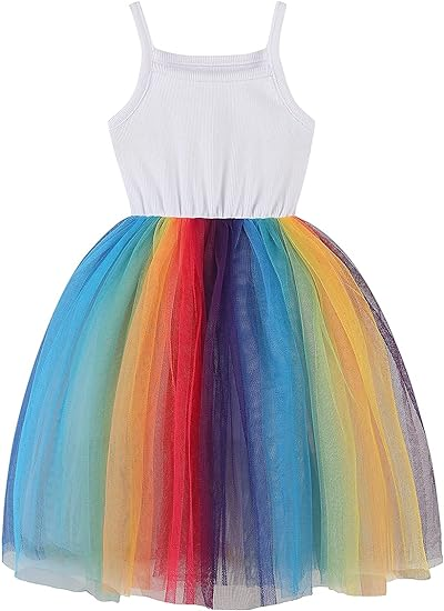 Baby Girls Tutu Dress Toddler Blue Solid Color Tulle Dresses Infant Girl Birthday Party Sleeveless Princess Dress for Kids