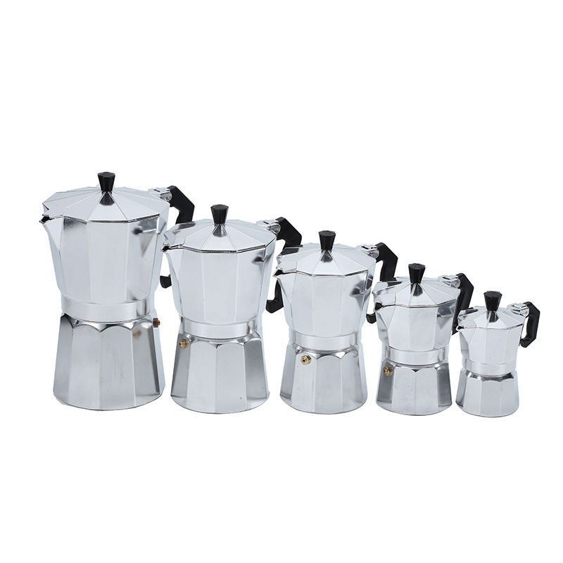 Eco Friendly Aluminium  Espresso Moka Pot Espresso Cup Coffee Maker Italy Moka Pot for Camping