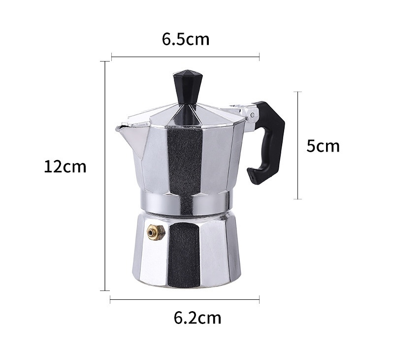 Moka Coffee Pot Aluminum Induction 6Cup,moka pot espresso maker Classic Italian Aluminum Moka Pot