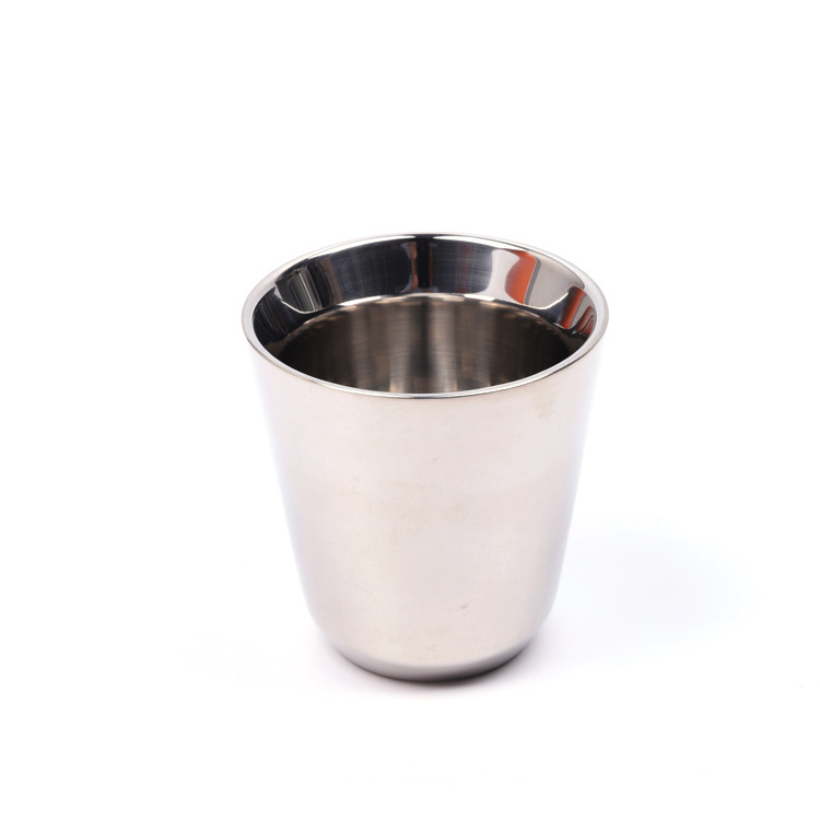 Stainless steel espresso cup double insulated cup coffee cup for drinking coffee and beverage